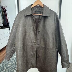 Levi's Women's Faux Leather Vintage Blazer Ash